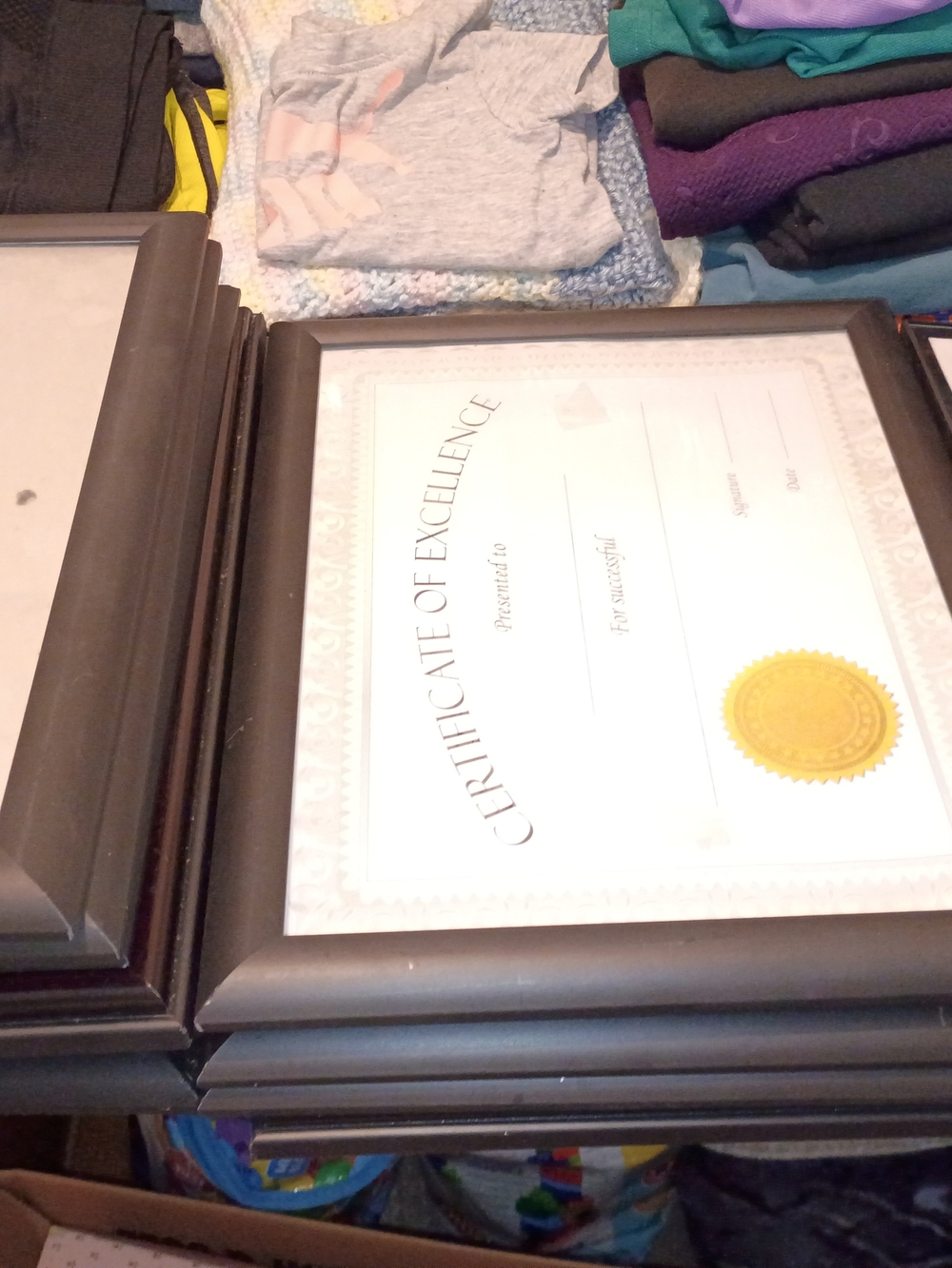 Classic Black Certificate Frames for Home Accents